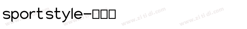 sport style字体转换